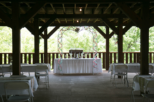 Lovely setting for the outdoor vows and reception.