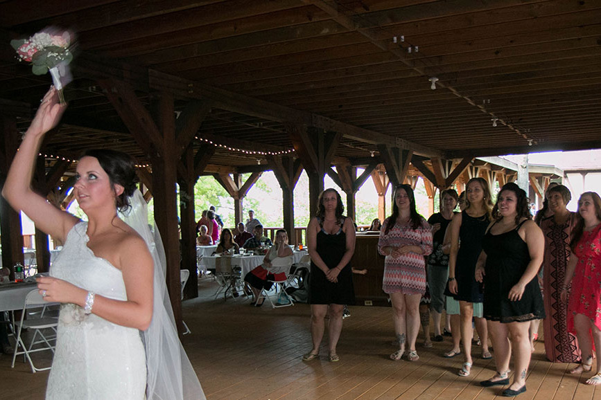 Tossing the Bouquet.