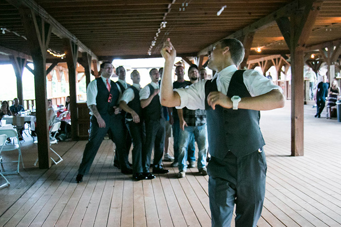 Tossing the Garter.